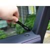 imageNEWISHTOOL Window Tint Tool 5 PCS Black Corner Squeegee with Long Handle and Flat Lip for Window Tinting Film InstallationBlack