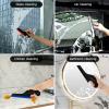 imageNEWISHTOOL Window Tint Tools 3 PCS Side Wiper Swiper Silicone Squeegee Car Squeegee Water Blade with Long Handle for Auto Window Tinting Glass Film Installation Windshield Cleaning ampamp Water Removing