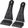 imageNewishTool Plastic Razor Scraper with 3Inch Blade Pack of 2 with 20 Extra Blades for Glue Residue Labels Decals ampamp Stickers on Windows ampamp Glass