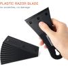 imageNewishTool Plastic Razor Scraper with 3Inch Blade Pack of 2 with 20 Extra Blades for Glue Residue Labels Decals ampamp Stickers on Windows ampamp Glass