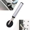imageSingle Wheel Rubber Seam Roller Car Detailing Tool Vinyl Wrap Applicator for Details Riding EdgeLines Contour Squeegee Screen Rolling Portable Handle Soft Rubber Roller for Window Tint Installing