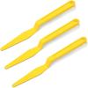 image3 Pcs Window Tint Tools Vinyl Wrap Shank Gasket Squeegee Yellow Long Handle Micro Squeegee Car Tinting Wrap Squeegee Corner Scraper for Auto Window Vinyl Film Wrapping Long Reach Tools