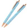 imageNEWISHTOOL 2 Pack Glitter Pin Pen Weeding Tool Air Relase Pen for Car Wrap Installation Vinyl Craft Adhesive Weeding and Removing Negative Pieces Shinny Sequins Weed Pens for VinylGlitter Blue