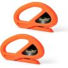 imageNEWISHTOOL 2 Pack Wrapping Paper Cutter Christmas Gift Wrap Cutter Wrapping Paper Cutter Sliding Knife Tool Holiday Gift Wrap Cutting Tool Snitty Safety Cutter with Concealed BladeOrange