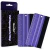 imageNEWISHTOOL 2 Pieces Purple FabricEdged Squeegee with Dual Scales 59 Inch  15 cm Measurements for Auto Car Tint Film Application Vinyl Wrap and PPF Installation Scratch Free Use