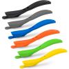 imageNEWISHTOOL 6 Pack Wrap Paper Cutter Back Slitter Sliding Wrapping Paper Cutting Tool Hidden Blade Safety Cutter for Wrapping Craft Paper Carbon Fiber Window Film6colors