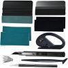 imageNEWISHTOOL Car Wrap Tools PPF Installation Kit Vinyl Wrap Tool Kit with Felt Squeegee Film Cutter Bubble Release Pen Utility Knife for Car Wrapping Window Tint Application ampamp Wallpaper SmoothingCR028
