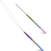 imageNEWISHTOOL Stainless Steel Hair Extension Tool Kit Loop Needle Pulling Hook and Threader Wire Beads Device for Hair Micro Links Hair Kit for Silicone Beads Feathers Hair Extension StylingNeon