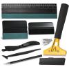 imageNEWISHTOOL Window Film Kit Vinyl Wrap Tools Includes Razor Scraper Film Cutter Ruler Squeegee and Tint Squeegee for Window Privacy Film Installation Vinyl Applicator