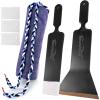 imageNEWISHTOOL Window Tint Tools Tinting Kit Includes Bulldozer Squeegee Scrubber Paddle Scraper Tint Dash Protection Towel with Soak Rope