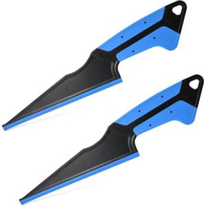 imageNEWISHTOOL 2 PCS Window Tint Squeegee Magnetic Rubber Scraper Tool AllPurpose Squeegee for Film Installing Glass Cleaning Water Remove Fixed Rubber Lip Water Blade Side Wiper Swiper Tint Tool