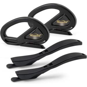 imageNEWISHTOOL 4 Pack Blue Wrap Cutter Wrapping Paper Cutter Safety Knife for Cutting Wrap Papers Craft Paper 2 Types Sliding Cut Tool Paper Slitter KnifeBlack