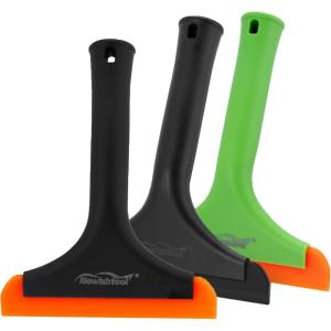 imageNEWISHTOOL AllPurpose Small Silicone Squeegee for Car ampamp Home Cleaning 3 Pack Window Tint Scraper for Car Windshield Shower Bathroom Glass Door Washing3 Colorsseta