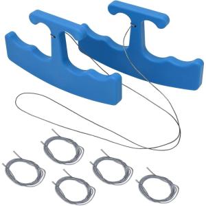 imageNEWISHTOOL PlateLine Remover Car Emblem Removal Tool with 5PCS 60CM PE Cord for Easily Remove Vehicle Logos Nameplates Badges and Paste Signs Plates Plastic Ergonomic Shape Aid Vinyl Wrap Tools