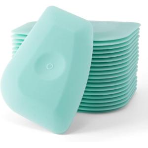 imageNEWISHTOOL Small Vinyl Scraper 20 Pcs Sturdy Plastic Scraper Tool for Vinyl Multifunctional Hard Card MultiEdge Scraper Tool for Window Tint Vinyl Wrap Install Decal Remover Sticker Label Scraper