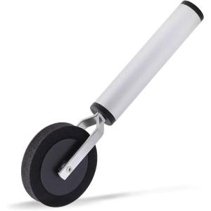 imageNEWISHTOOL Thin Sponge Roller Vinyl Application Tool 12mm Wide Single Wheel with Aluminum Handle Soft Foam Seam Roller Tool for Wrapping Film to Hard to Reach Areas Car Details Edge Line Corner Gap