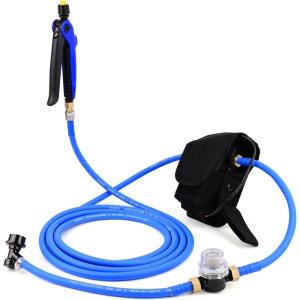 imageNEWISHTOOL Tint Smart Pouch Power Keg Sprayer Bag with 13 Feet Flexible Hose and Inner Filter Chargeable Battery Powered Pump System for Window tinting PPF and Auto Detailing