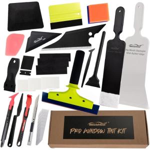imageNEWISHTOOL Window Tint Tools Bulldozer Squeegee Tinting Kit PPF Film Installation Tool for Car Wrapping Scrubber Paddle Spare Felt Water Wiper Rubber Scraper Wrap Stick Tool Cutting Knife