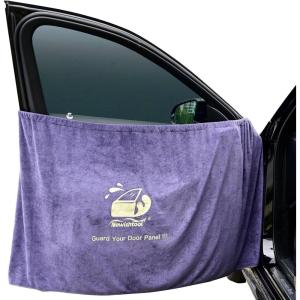 imageNEWISHTOOL Window Tint Tools Car Door Panel Guard Protector Reusable Waterproof Microfiber Towel for Window Film Installing Scratchproof Absorbent Water Shield Tool 70 x 30 inches Towel Cover