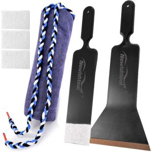 imageNEWISHTOOL Window Tint Tools Tinting Kit Includes Bulldozer Squeegee Scrubber Paddle Scraper Tint Dash Protection Towel with Soak Rope