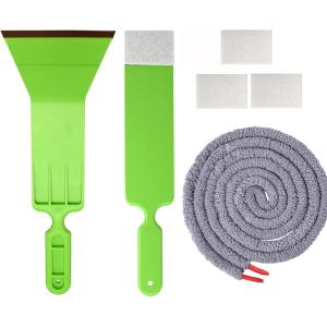 imageWindow Tint Tools Water Absorbing Soak Shield Rope  Automotive Bulldozer Squeegee  Scrubber Paddle Scraper with Replacement Pads for Windshield Cleaning