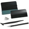 imageNEWISHTOOL Car Window Tint Tools Vinyl Wrap Kit Includes Rubber Squeegee Microfiber Felt Squeegee Fabric Felt Squeegee Micro Squeegee and Film Cutting Trimming Knife Set