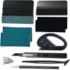 imageNEWISHTOOL Vehicle Wrap Tool Vinyl Wrap Tool Kit Includes Sprayer Bottle Felt SqueegeeRazor Blades Film Cutting Knife for Window Tinting ampamp Film Installation