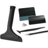 imageNEWISHTOOL Car Window Film Application Kit Vinyl Wrap Kit Auto Window Tint Tool Kit Wallpaper Smoothing Tool Includes Flet Squeegee Tucking Squeegee Silicone Scraper and Film Cutting Knife Set