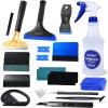imageNEWISHTOOL Vehicle Wrap Tool Vinyl Wrap Tool Kit Includes Sprayer Bottle Felt SqueegeeRazor Blades Film Cutting Knife for Window Tinting ampamp Film Installation