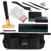 imageNEWISHTOOL Vinyl Wrap Tool Kit Tint Tools with Apron Pouch Felt Squeegee Razor Scraper Gloves Vinyl Cutter and Film Cutting Knife Wrap Kit Tools