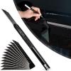 imageNEWISHTOOL Professional Window Tint Tools Kit Tint amp PPF Brush 12 Car Detailing Brush 8 Inch Window Tint Squeegee PPF Tools Auto Tinting Knife and Extra 10 PCS Black Blades for Vinyl Wrapping