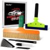 imageNEWISHTOOL Professional Window Tint Tools Kit Tint amp PPF Brush 12 Car Detailing Brush 8 Inch Window Tint Squeegee PPF Tools Auto Tinting Knife and Extra 10 PCS Black Blades for Vinyl Wrapping