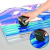 imageNEWISHTOOL Heavy Duty Roller Pro Vinyl Applicator Wrap Tool Sponge Vinyl Roller Heat Resistant Rolling Tool Aluminum Handheld Vinyl Wrap Seam Roller Wrapping Tool