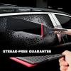 imageNEWSHTOOL Professional Window Tint Squeegee 2 PCS Long Handle PPF Squeegee Kit Triangle TPU Rubber Scraper Tool for Window Tint Film Installation Windshield Rear Glass Cleaning Fast Water Removing