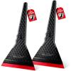 imageNEWSHTOOL Professional Window Tint Squeegee 2 PCS Long Handle PPF Squeegee Kit Triangle TPU Rubber Scraper Tool for Window Tint Film Installation Windshield Rear Glass Cleaning Fast Water Removing