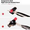 imageNEWISHTOOL Aluminum Vinyl Cutting Guide Spacer 2mm  7mm Wrap Tools 1 Pair Left and Right Hand Edge Trim Cutter PPF Cutting Guide Scratch Free Vinyl Edge Wrap Cut Trim Edge Tool with Blade Locked