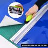 imageNEWISHTOOL Professional Aluminum Safety Ruler and Cutter Mouse Precise Scales Ruler with Hand Guard Edge and NonSlip Base Sturdy Ruler for Accurate Cutting amp Crafting Office Use Silver 24 InchSilver