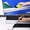 imageNEWISHTOOL Professional Aluminum Safety Ruler and Cutter Mouse Precise Scales Ruler with Hand Guard Edge and NonSlip Base Sturdy Ruler for Accurate Cutting amp Crafting Office Use Silver 24 InchSilver