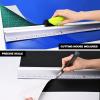 imageNEWISHTOOL Professional Aluminum Safety Ruler and Cutter Mouse Precise Scales Ruler with Hand Guard Edge and NonSlip Base Sturdy Ruler for Accurate Cutting amp Crafting Office Use Silver 24 InchSilver